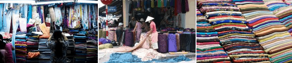 Fabrics markets in Ho Chi Minh City