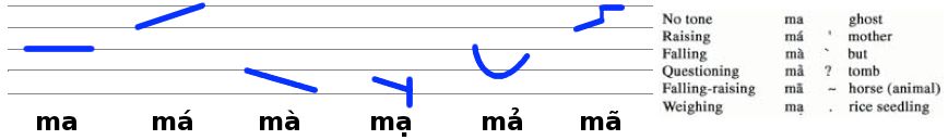 The Vietnamese language is quite complicated in some ways because it uses tones to differentiate between words and meanings. Just a slight tonal difference gives the word a completely different meaning! 