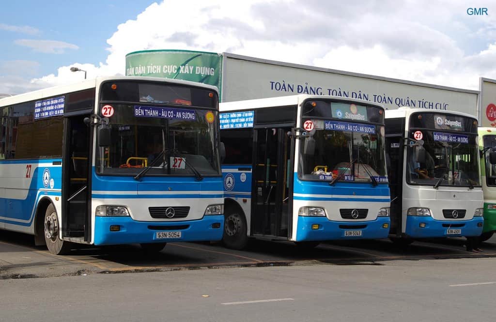 buses are one of the many ways to get around Ho Chi Minh City