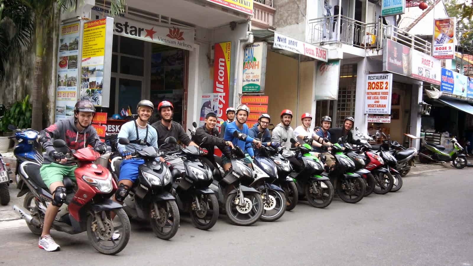 Many travelers love to travel Vietnam by scooter